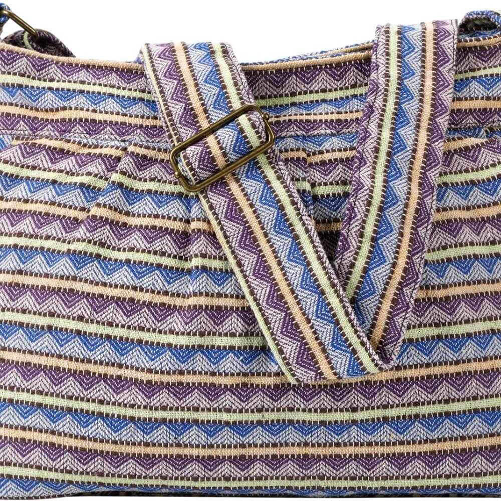 Casual Large Durable Fabric CrossBody Hobo Shoulder Messenger Travel Purse Walle